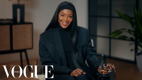 Inside Naomi Campbell's Fendi Peekaboo Bag.